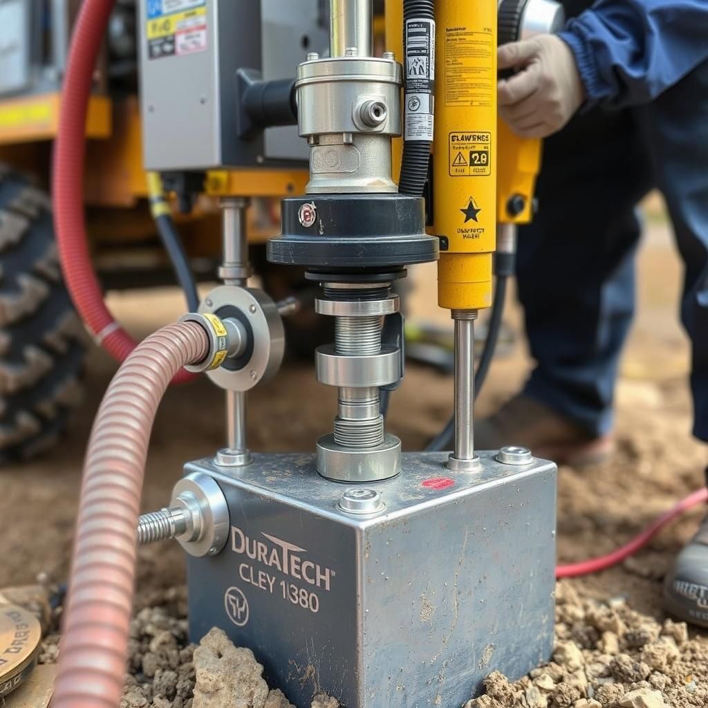 Advanced foundation repair equipment used by Duratech in Cleveland