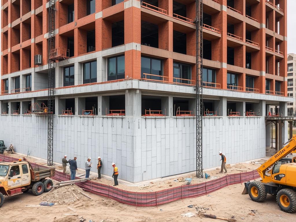 Commercial foundation repair project by Duratech Texas in Houston