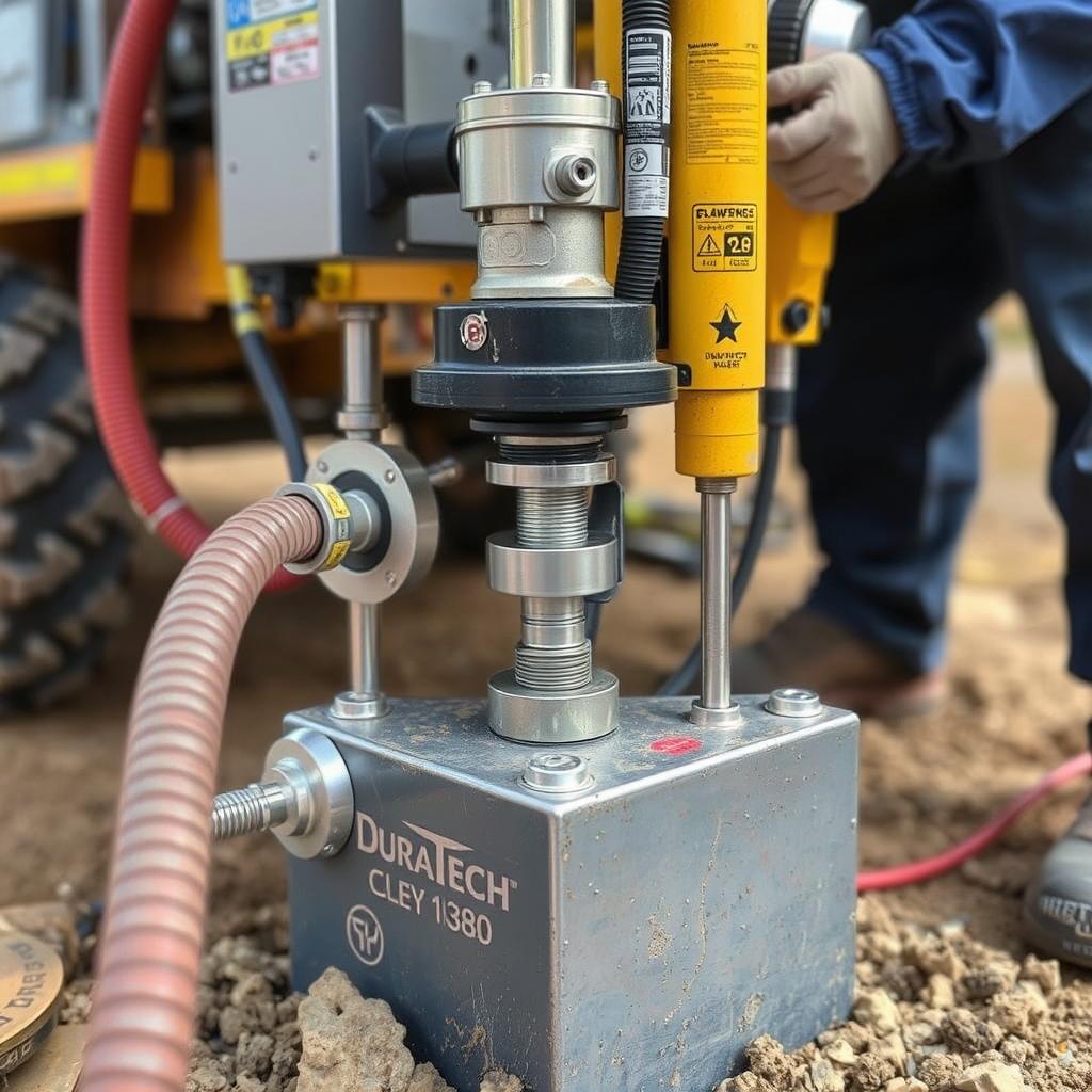 Advanced foundation repair equipment used by Duratech in Cleveland