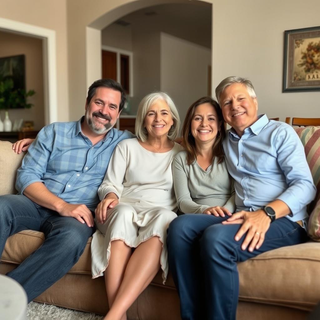 Family enjoying peace of mind after foundation repair