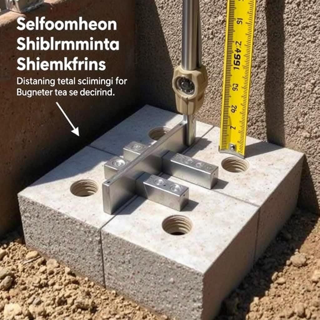 Shimming process for block and base foundation repair