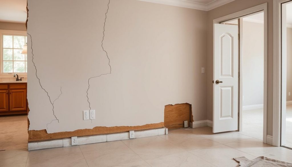 Signs of foundation problems in Bunker Hill Village homes