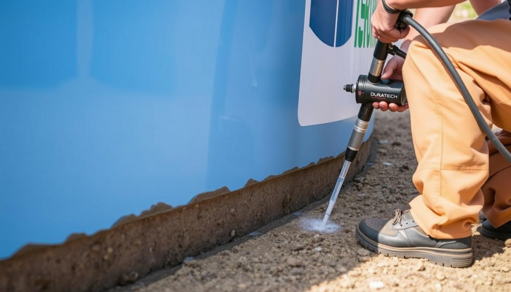 Soil stabilization for swimming pool leveling in Houston Soil stabilization for swimming pool leveling in Houston